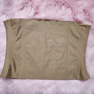 Slimmer's Womens Large Tan Fitted Corset Bustier Waist Cincher